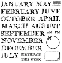 Load image into Gallery viewer, IOD Decor Stamp 15.5 x 15.5cm - A Timely Tale (Mini Stamp - 4 sheets)
