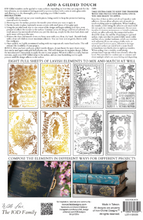Load image into Gallery viewer, IOD Decor Transfer Pad 20 x 30.5cm - Gilded GOLD/SILVER FOIL Atheaeum (8 sheets)