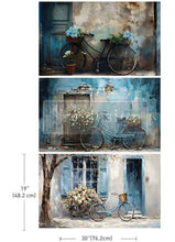 Load image into Gallery viewer, Redesign with Prima Decoupage Fibre Paper - Bike Break 3 Sheets