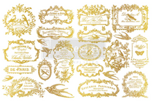 Load image into Gallery viewer, Redesign with Prima H2O Gold Transfer - Chant Du Matin (2 Sheets)