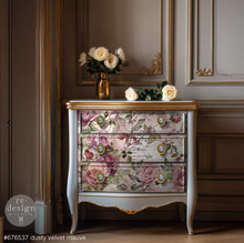 Load image into Gallery viewer, Redesign with Prima Double Delight Decoupage Fibre Paper Set - Dusty Velvet Mauve 2 Sheets