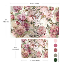 Load image into Gallery viewer, Redesign with Prima Double Delight Decoupage Fibre Paper Set - Dusty Velvet Mauve 2 Sheets