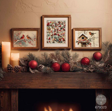 Load image into Gallery viewer, Redesign with Prima Decoupage Paper A3 - Feathered Elegance Christmas (2 Sheets)