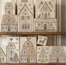 Load image into Gallery viewer, IOD Decor Stamp 30.5 x 30.5cm - Gingerbread Lane (With Masks)
