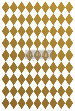 Load image into Gallery viewer, Redesign with Prima Transfer Large - Gold Harlequin