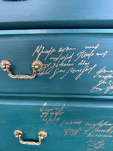 Load image into Gallery viewer, Green Drawers with Gold Detailing