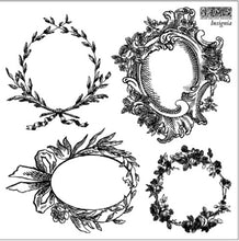 Load image into Gallery viewer, IOD Decor Stamp 15.5 x 15.5cm - Insignia (Mini Stamp - 4 sheets)