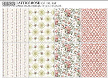Load image into Gallery viewer, IOD Decor Paint Inlay - Lattice Rose (8 Sheets) ***Limited Edition***
