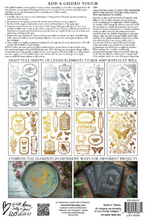 Load image into Gallery viewer, IOD Decor Transfer Pad 20 x 30.5cm - Gilded GOLD/SILVER FOIL Papillon (8 sheets)