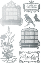 Load image into Gallery viewer, IOD Decor Transfer Pad 20 x 30.5cm - Gilded GOLD/SILVER FOIL Papillon (8 sheets)