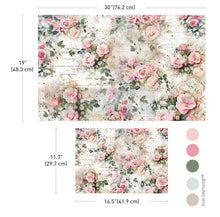 Load image into Gallery viewer, Redesign with Prima Double Delight Decoupage Fibre Paper Set - Rosy Reverie 2 Sheets