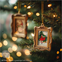 Load image into Gallery viewer, Redesign with Prima A4 Transfer - Season's Greetings From The Past (1 Sheet)