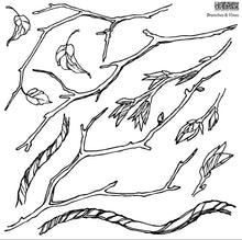 Load image into Gallery viewer, IOD Decor Stamp 30.5 x 30.5cm - Branches and Vine (with masks) *RETIRED*