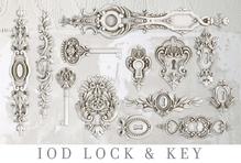 Load image into Gallery viewer, IOD Decor Mould 25 x 15cm - Lock and Key