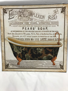 Tin Sign - Pears Soap