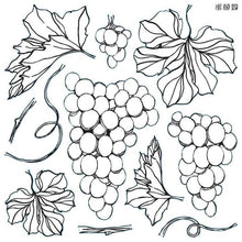 Load image into Gallery viewer, IOD Decor Stamp 30.5 x 30.5cm - Grapes (with masks) *RETIRED*
