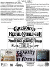 Load image into Gallery viewer, IOD Decor Paint Inlay - Gregory’s Catalogue (8 Sheets) ***Limited Edition***