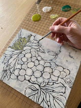 Load image into Gallery viewer, IOD Decor Stamp 30.5 x 30.5cm - Grapes (with masks) *RETIRED*