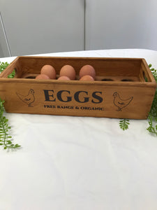 Wooden Egg Tray - 1 Dozen