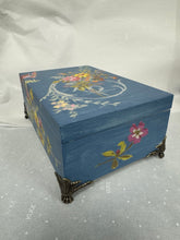 Load image into Gallery viewer, Little Blue Wooden Box
