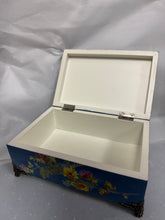 Load image into Gallery viewer, Little Blue Wooden Box
