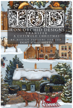 Load image into Gallery viewer, IOD Decor Transfer Pad 20 x 30.5cm - A Cotswolds Christmas (8 Sheets) Limited Edition
