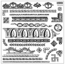 Load image into Gallery viewer, IOD Decor Stamp 30.5 x 30.5cm - Adornment (with masks)
