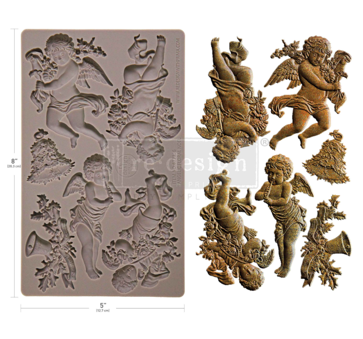 Redesign with Prima Moulds - Angelic Floral Noel