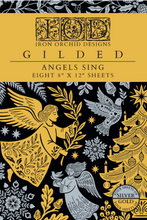 Load image into Gallery viewer, IOD Decor Transfer Pad 20 x 30.5cm - Angels Sing Gold Foil (8 Sheets) Limited Edition
