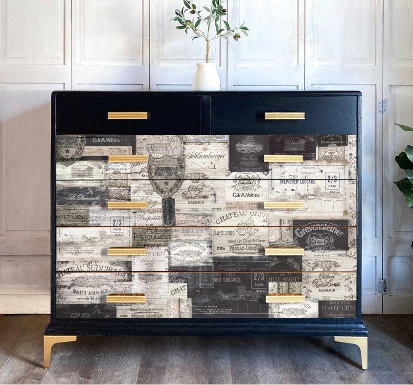 Redesign with Prima Decoupage Fibre Paper - A1 Antique Labels