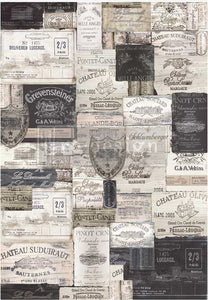 Redesign with Prima Decoupage Fibre Paper - A1 Antique Labels