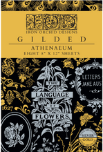Load image into Gallery viewer, IOD Decor Transfer Pad 20 x 30.5cm - Gilded GOLD/SILVER FOIL Atheaeum (8 sheets)
