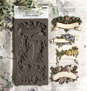 Redesign with Prima Moulds - Blooming Banners