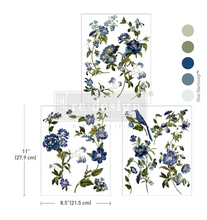 Load image into Gallery viewer, Redesign with Prima Middy Transfer - Blue Nest Blooms
