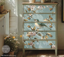 Load image into Gallery viewer, Redesign with Prima Decoupage Fibre Paper - A1  Blue Song
