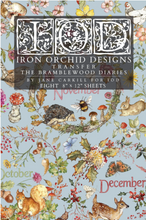 Load image into Gallery viewer, IOD Decor Transfer Pad 20 x 30.5cm - The Bramblewood Diaries (8 Sheets)
