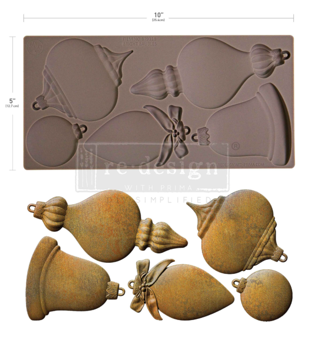 Redesign with Prima Moulds - Bright Baubles