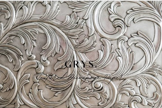 Carved Texture Decoupage Paper- A1 size