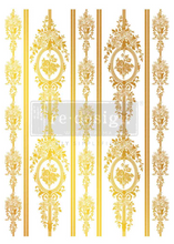 Load image into Gallery viewer, Redesign with Prima - Chateau Filigree - Large Kacha Gold Foil Transfer
