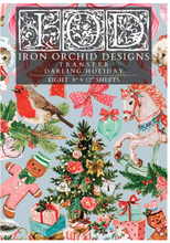 Load image into Gallery viewer, IOD Decor Transfer Pad 20 x 30.5cm - Darling Holiday (8 Sheets) Limited Edition
