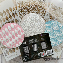Load image into Gallery viewer, Redesign with Prima Stencil - Decadant Walls (3 x Small Stencil Pack)
