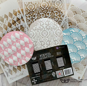 Redesign with Prima Stencil - Decadant Walls (3 x Small Stencil Pack)