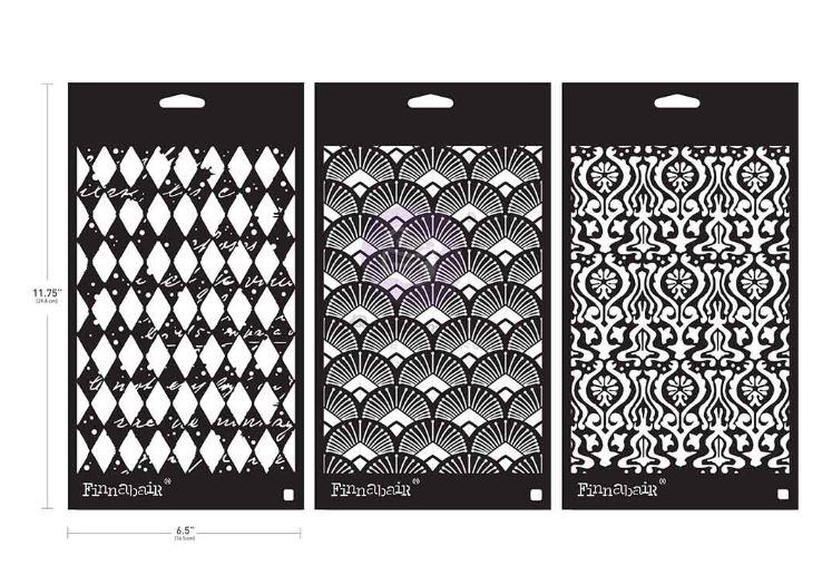 Redesign with Prima Stencil - Decadant Walls (3 x Small Stencil Pack)