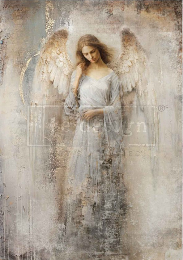 Redesign with Prima Decoupage Fibre Paper - A1 Divine Messenger (Limited Release)