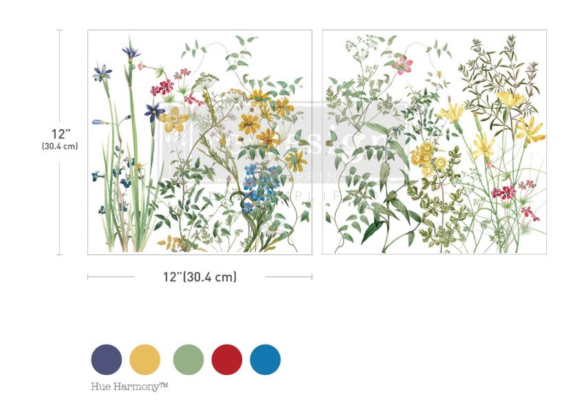 Redesign with Prima Maxi Transfer - Eclat Floral (2 Sheets)