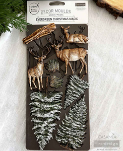 Redesign with Prima Moulds - Evergreen Christmas Magic