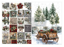 Load image into Gallery viewer, Redesign with Prima Decoupage Paper A4 - Farmhouse Frost (2 Sheets)
