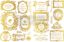 Load image into Gallery viewer, Redesign with Prima H2O Gold Transfer - Fleur De Minuit (2 Sheets)
