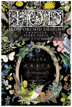Load image into Gallery viewer, IOD Decor Transfer Pad 20 x 30.5cm - Flora Greca  (8 sheets)
