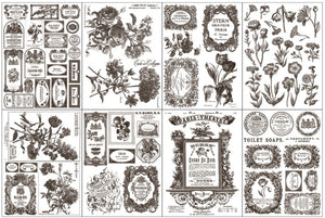 IOD Décor Paint Inlay - Floriography (8 Sheets) ***Limited Edition***